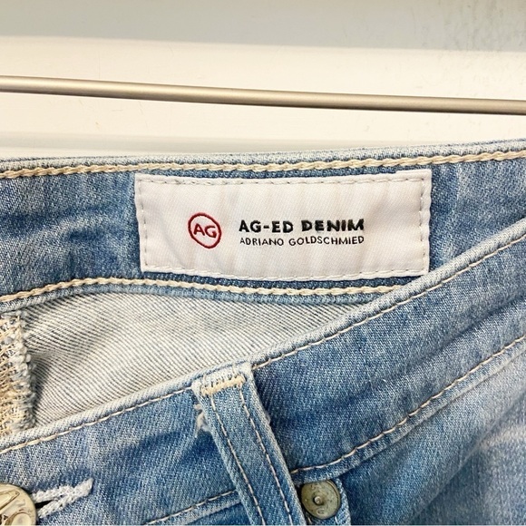 AG | Light Wash The Legging Super Skinny Stretch Low Rise Distressed Jeans 29R - Picture 3 of 11